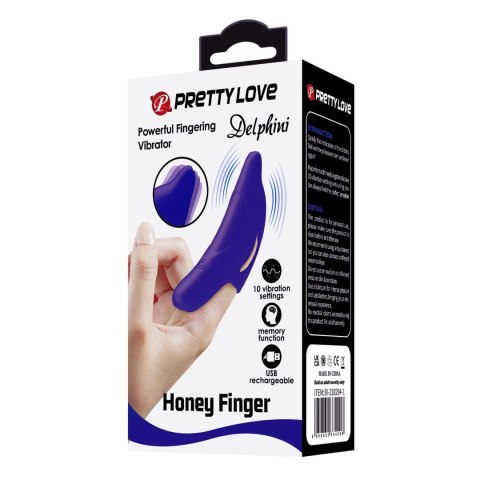 Wibrator na palec Delphini, Honey Finger 10 vibration functions Pretty Love