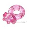 Vibrating Bear Cock Ring - Pink BAILE