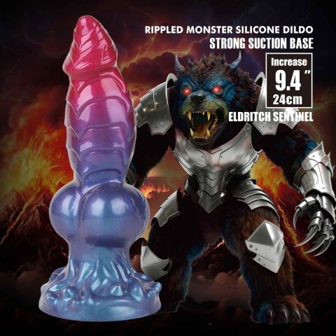 Power Monsters Eldritch Sentinel - 24 cm Rippled Monster Silicone Dildo Power