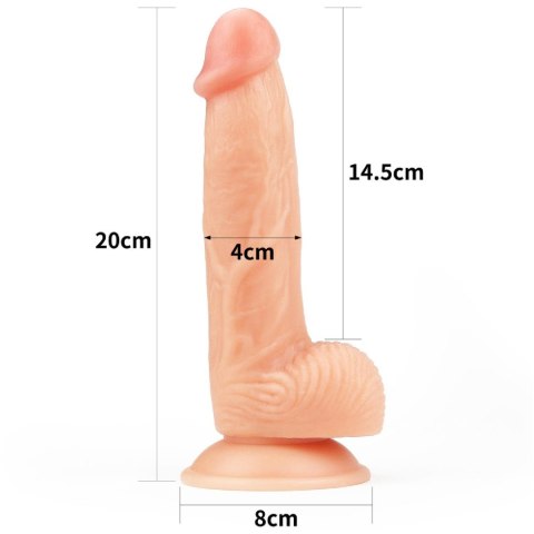 Dildo realistyczne Lovetoy The Ultra Soft Dude miękkie 20 cm Lovetoy