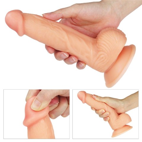 Dildo realistyczne Lovetoy The Ultra Soft Dude miękkie 20 cm Lovetoy