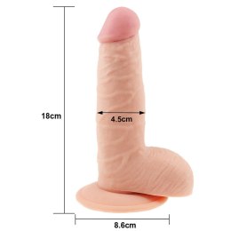 Dildo realistyczne miękkie Lovetoy The Ultra Soft Dude 18 cm Lovetoy