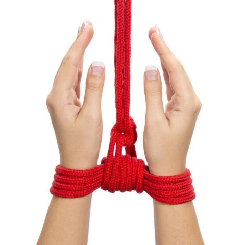 Lina bondage Lovetoy bawełniana czerwona 10 m 8 mm Lovetoy