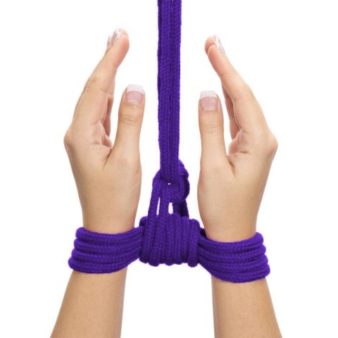 Lina bondage bawełniana Lovetoy fioletowa 10 m Lovetoy