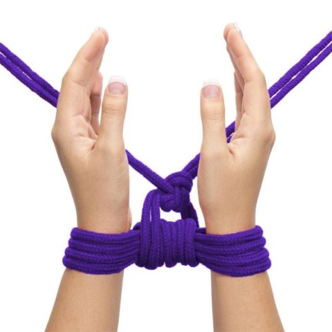 Lina bondage bawełniana Lovetoy fioletowa 10 m Lovetoy