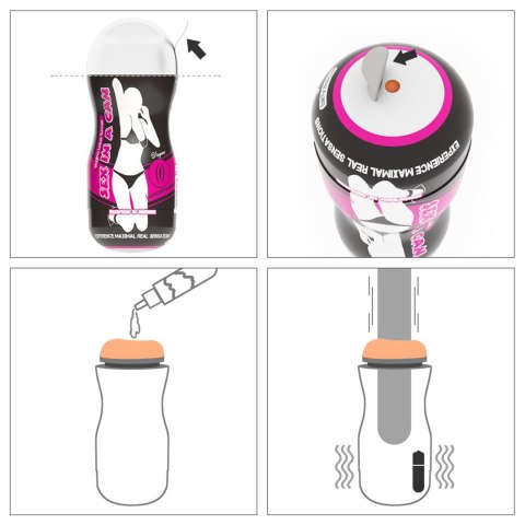 Masturbator wibrujący Lovetoy Sex In A Can Lotus cyber skóra 16 cm Lovetoy