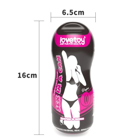 Masturbator wibrujący Lovetoy Sex In A Can Lotus cyber skóra 16 cm Lovetoy