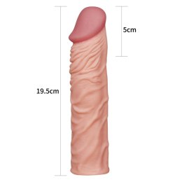 Przedłużka na penisa Lovetoy TPE cielisty 18 cm Lovetoy
