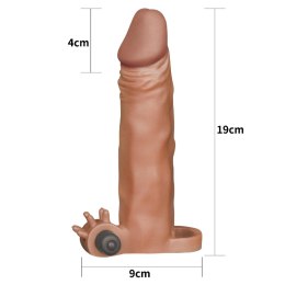 Przedłużka wibrująca Lovetoy brązowa 18,5 cm Lovetoy