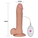 Wibrator realistyczny Ultra Soft Dude Lovetoy 22 cm na baterie Lovetoy