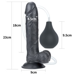 Dildo Lovetoy squirt realistyczne 23 cm czarne Lovetoy