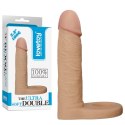 Dildo analne Lovetoy Ultra Soft Double z pierścieniem TPE 14.7 cm Lovetoy