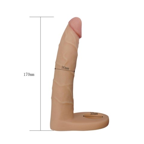 Dildo analne z pierścieniem Lovetoy TPE 18 cm Lovetoy