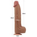 Dildo dwuwarstwowe Lovetoy brązowe 14 cali Lovetoy
