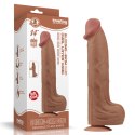 Dildo dwuwarstwowe Lovetoy brązowe 14 cali Lovetoy