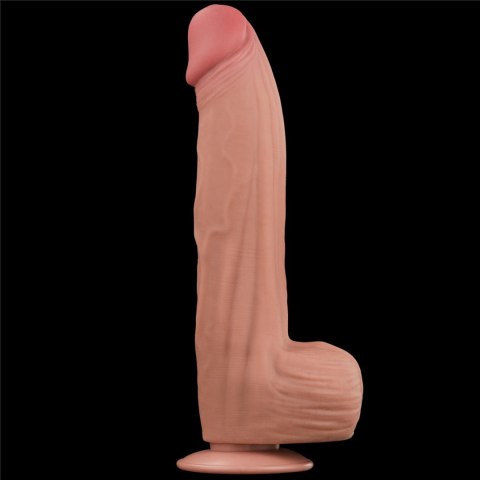 Dildo dwuwarstwowe Lovetoy z ruchomą skórą 12 cali Lovetoy