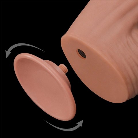 Dildo dwuwarstwowe Lovetoy z ruchomą skórą 12 cali Lovetoy