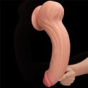 Dildo dwuwarstwowe Lovetoy z ruchomą skórą 12 cali Lovetoy