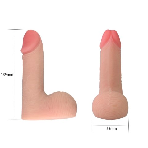 Dildo miękkie TPE Lovetoy Skinlike Limpy 14 cm Lovetoy