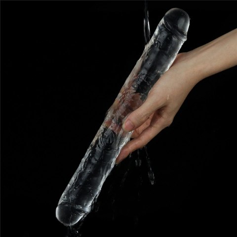 Dildo podwójne Lovetoy przezroczyste 30 cm Lovetoy