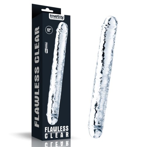 Dildo podwójne Lovetoy przezroczyste 30 cm Lovetoy