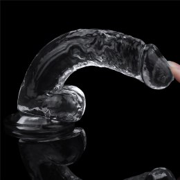 Dildo realistyczne Lovetoy przezroczyste TPE 19 cm Lovetoy