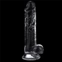 Dildo realistyczne Lovetoy przezroczyste TPE 19 cm Lovetoy