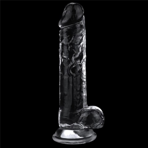 Dildo realistyczne Lovetoy przezroczyste TPE 19 cm Lovetoy