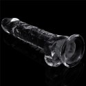 Dildo realistyczne Lovetoy przezroczyste TPE 19 cm Lovetoy