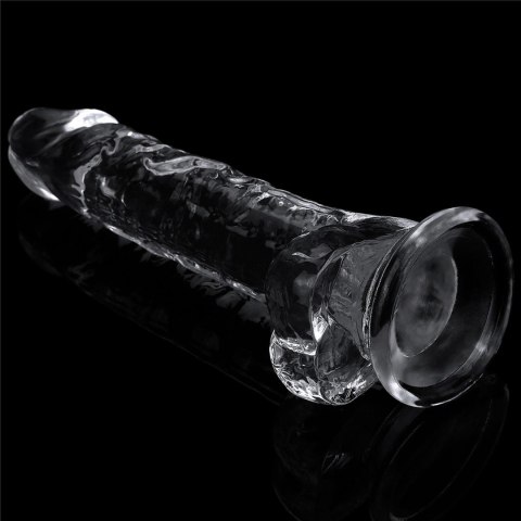 Dildo realistyczne Lovetoy przezroczyste TPE 19 cm Lovetoy