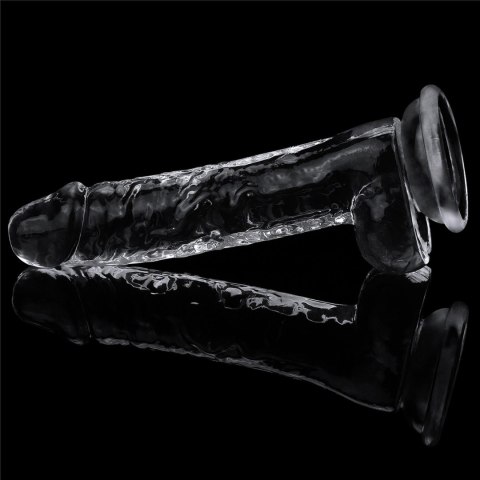 Dildo realistyczne Lovetoy przezroczyste TPE 19 cm Lovetoy