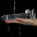 Dildo realistyczne Lovetoy przezroczyste TPE 19 cm Lovetoy