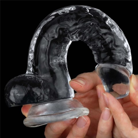 Dildo realistyczne Lovetoy przezroczyste TPE 19 cm Lovetoy