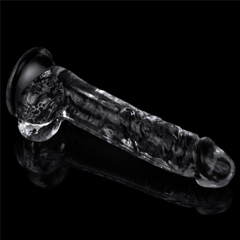 Dildo realistyczne Lovetoy przezroczyste TPE 19 cm Lovetoy
