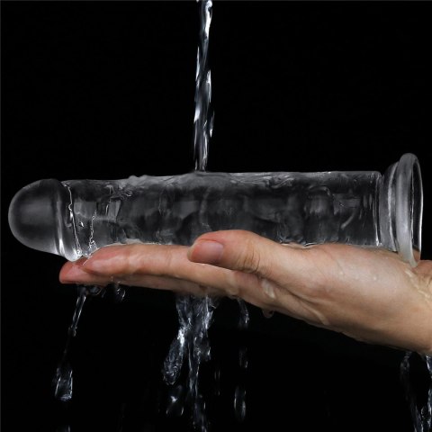 Dildo realistyczne Lovetoy przezroczysty TPE 18 cm Lovetoy