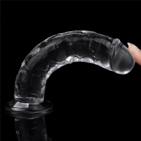 Dildo realistyczne Lovetoy przezroczysty TPE 18 cm Lovetoy
