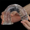 Dildo realistyczne Lovetoy przezroczysty TPE 18 cm Lovetoy