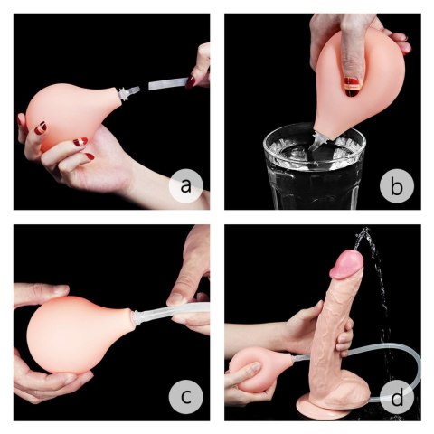Dildo realistyczne Lovetoy squirt 28 cm PVC Lovetoy