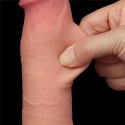 Dildo realistyczne dwuwarstwowe Lovetoy 8 cali Lovetoy