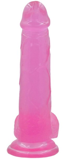 Dildo żelowe Lovetoy różowe z przyssawką 20 cm Lovetoy