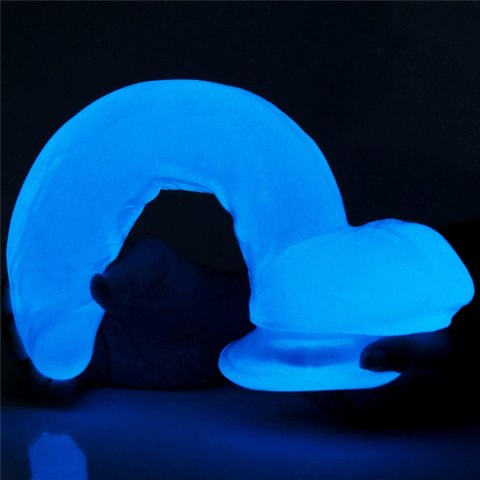 Dildo Lovetoy Lumino Play TPE świecące niebieskie 26 cm Lovetoy