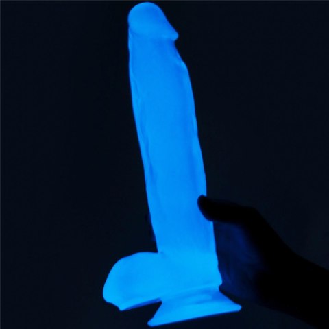 Dildo Lovetoy Lumino Play TPE świecące niebieskie 26 cm Lovetoy