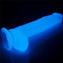 Dildo Lovetoy Lumino Play TPE świecące niebieskie 26 cm Lovetoy