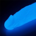 Dildo Lovetoy Lumino Play TPE świecące niebieskie 26 cm Lovetoy