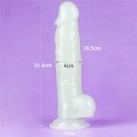 Dildo Lovetoy Lumino Play świecące niebiesko 21.5 cm Lovetoy