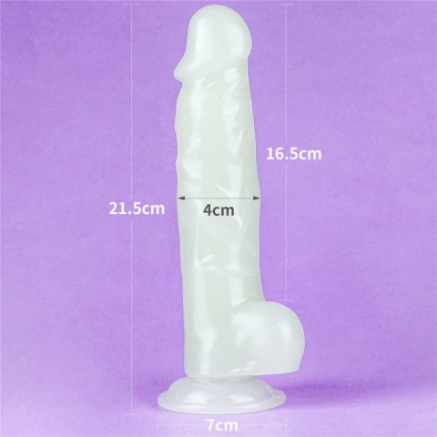 Dildo Lovetoy Lumino Play świecące niebiesko 21.5 cm Lovetoy