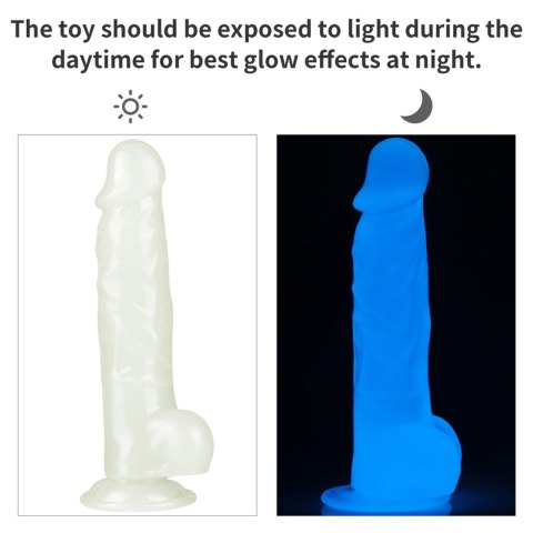 Dildo Lovetoy Lumino Play świecące niebiesko 21.5 cm Lovetoy