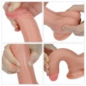 Dildo dwuwarstwowe Lovetoy platynowy silikon 18 cm Lovetoy