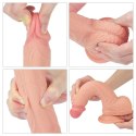 Dildo dwuwarstwowe Lovetoy platynowy silikon 21.5 cm Lovetoy