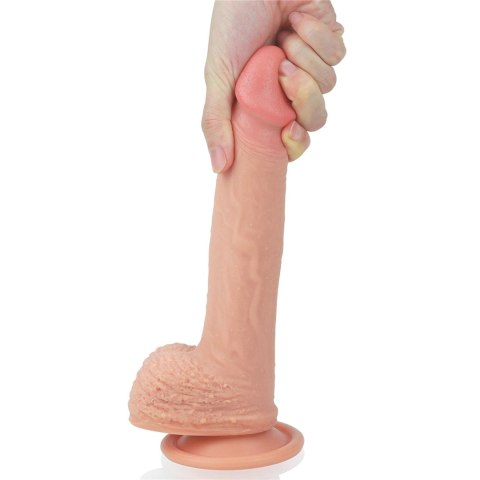 Dildo dwuwarstwowe Lovetoy platynowy silikon 21.5 cm Lovetoy